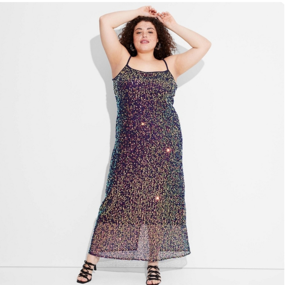 Sparkling Multicolor Maxi Dress